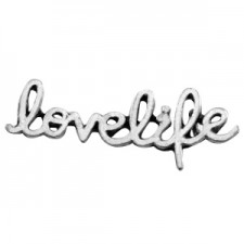 Inspirational words Love_Life Antiek zilver